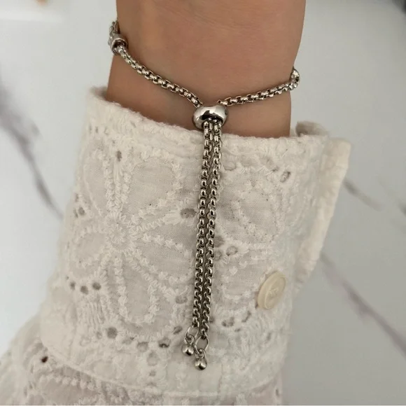 Retro Y2K Silver Heart-Shaped Women's Vintage Watch Bracelet Stainless steel - Picture 3 of 5